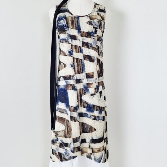 *Free With Purchase* Y2K Abstract Midi Dress Lola Rose - Picture 2 of 10
